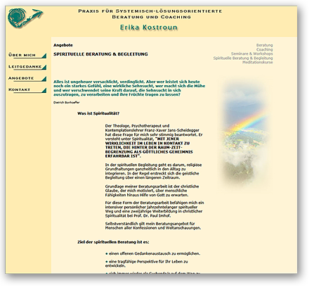 Webdesign gestaltet von Seher-Design