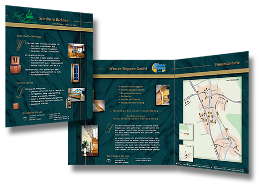 Imagebroschüre, Werbegestaltung und Flyer erstellt von Seher-Design