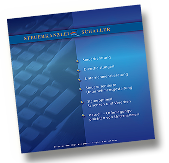 Broschüre und Flyer gestaltet von Seher-Design