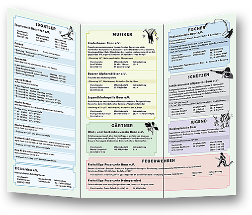 Vereinsflyer und Festschrift erstellt von Seher-Design